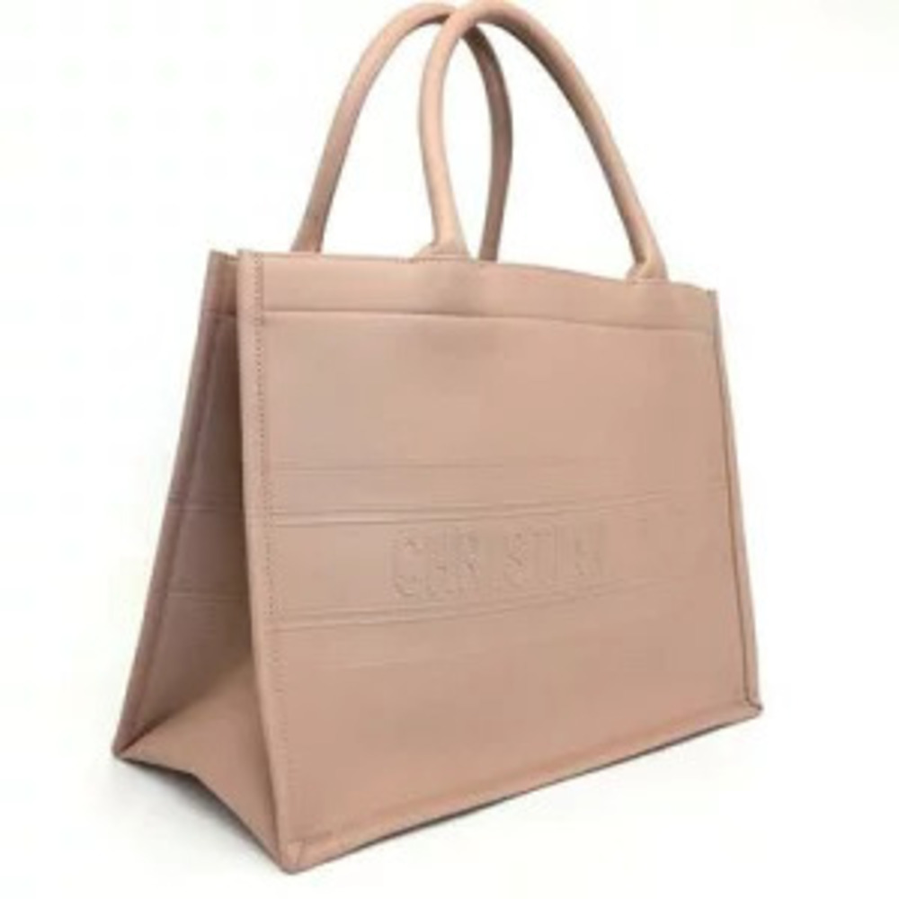 DIOR Book Tote Bag Shoulder Pink Beige Card - Picture 5 of 9